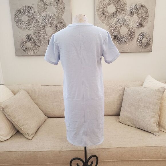 🌸 LUSH/ All in Favor 🌸 Hailey Crepe Shift Dress - [size Small, Blue] - Picture 8 of 12
